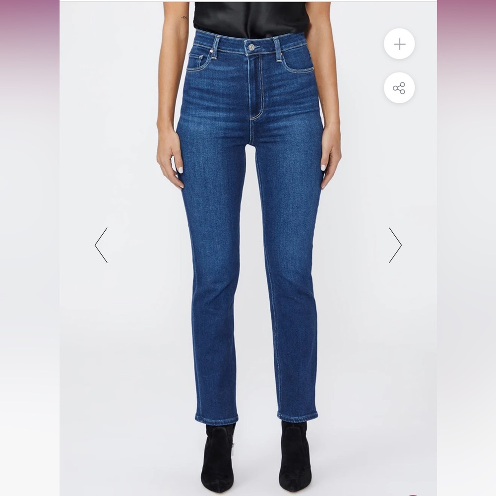 PAIGE CINDY HIGH STRAIGHT JEAN - DREAM WEAVER